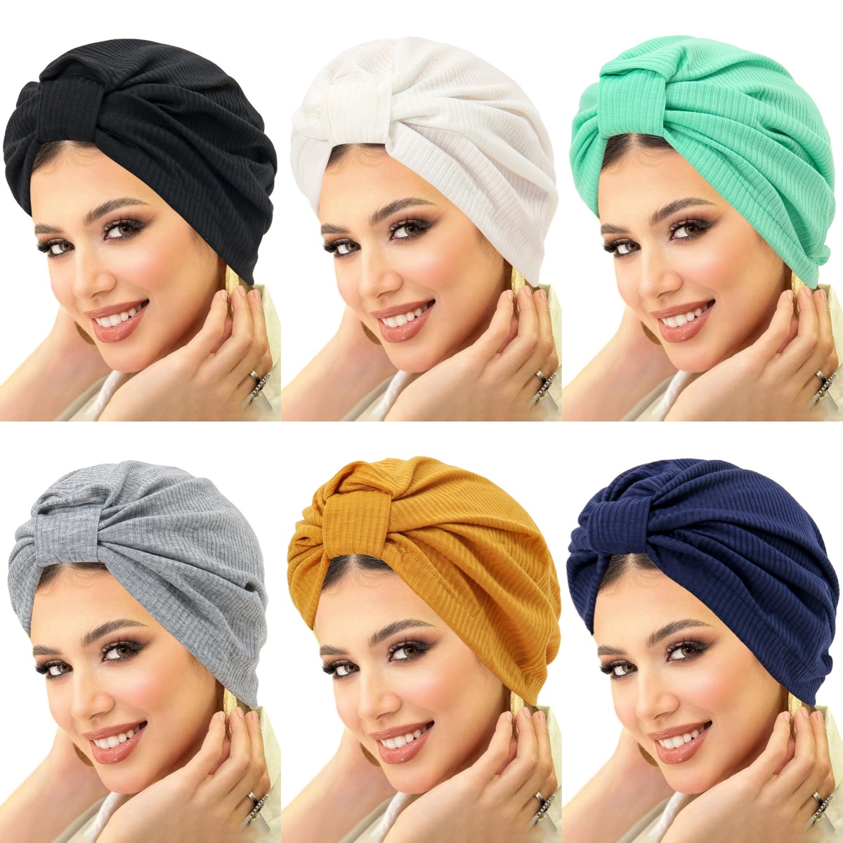 Ethnic Fashion India - Nuevo Color sólido mujeres musulmanas Hijab