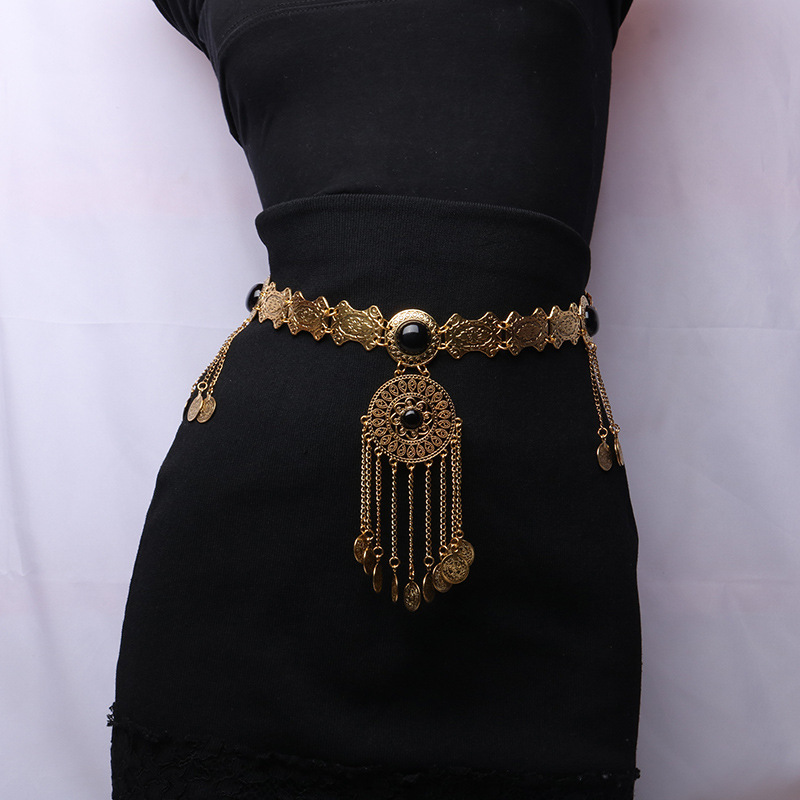 Ethnic Fashion Co In - Cadena de cintura de aleación con