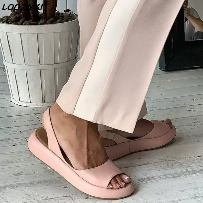 Ethnic Modern Fashion - Sandalias planas de mujer, tipo nube,