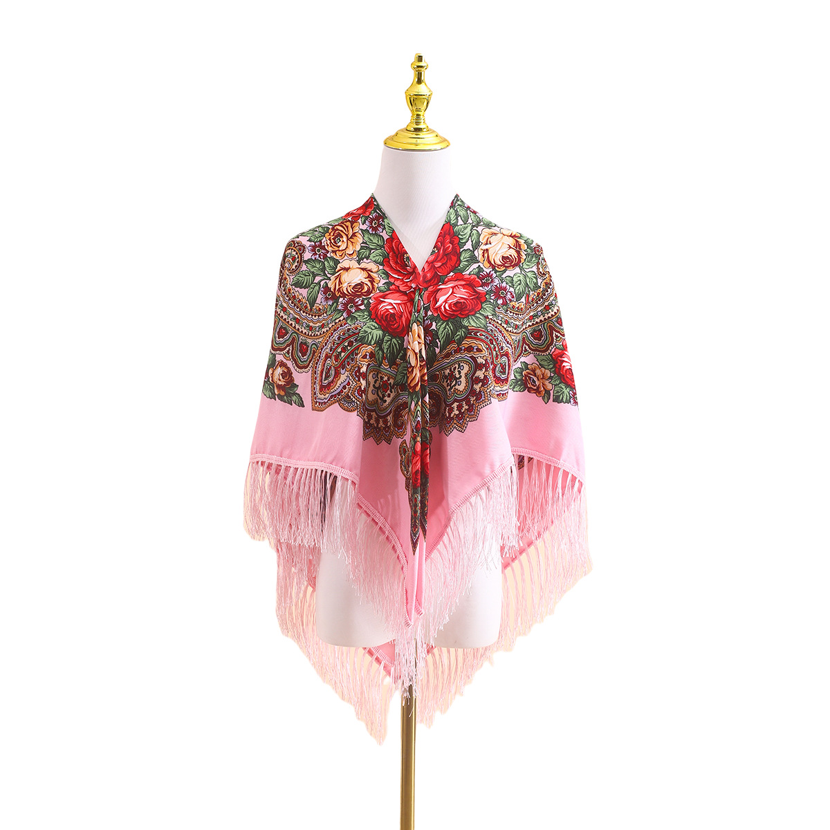Go Ethnic Fashion - Chal Étnico Ruso de 110 cm