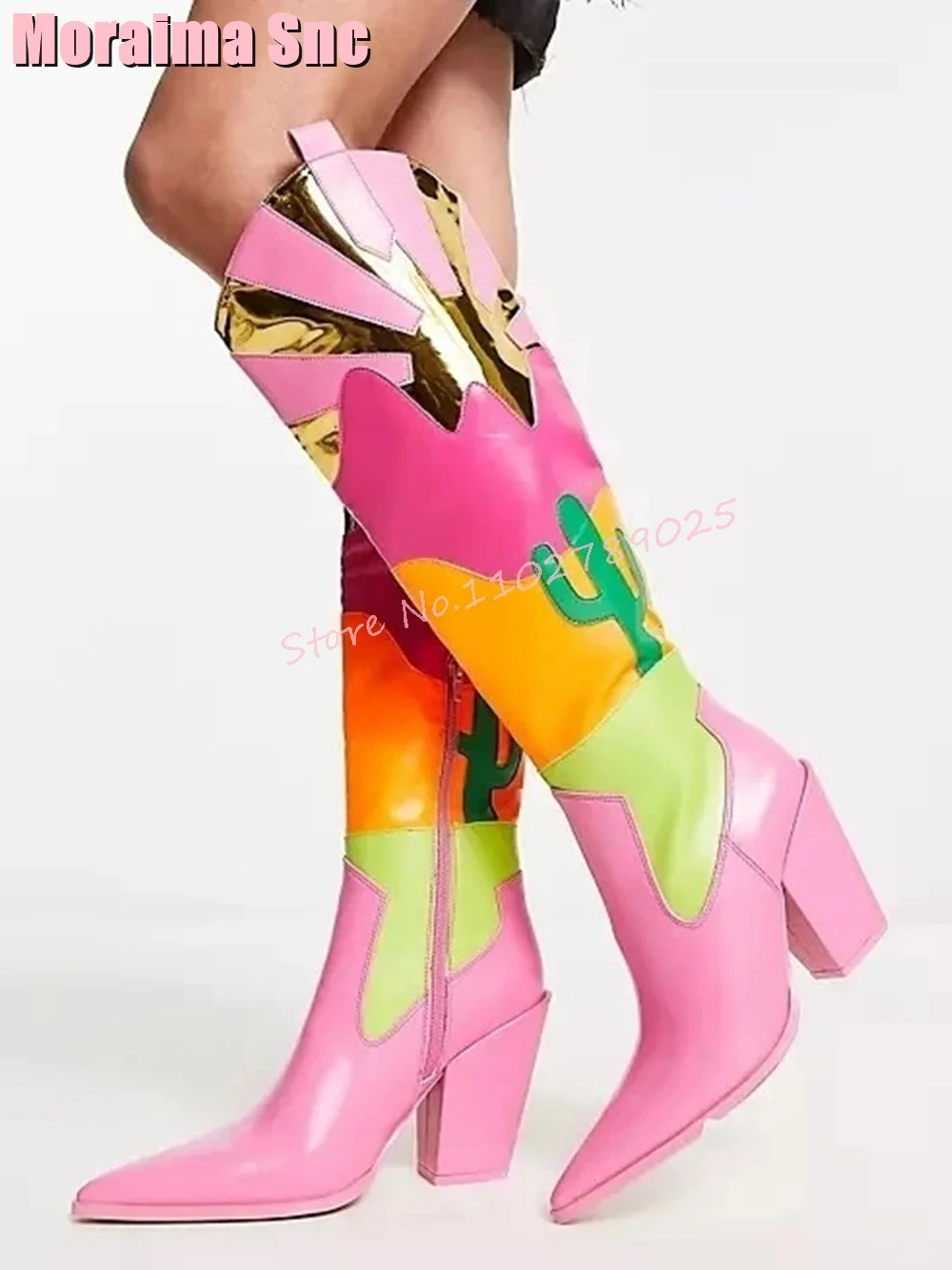 Botas de tacón medio con punta - Ethnic Fashion Women reseña y precio