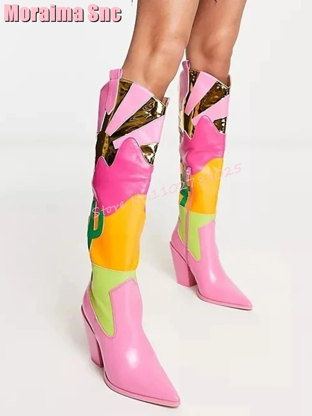Botas de tacón medio con punta - Ethnic Fashion Women reseña y precio