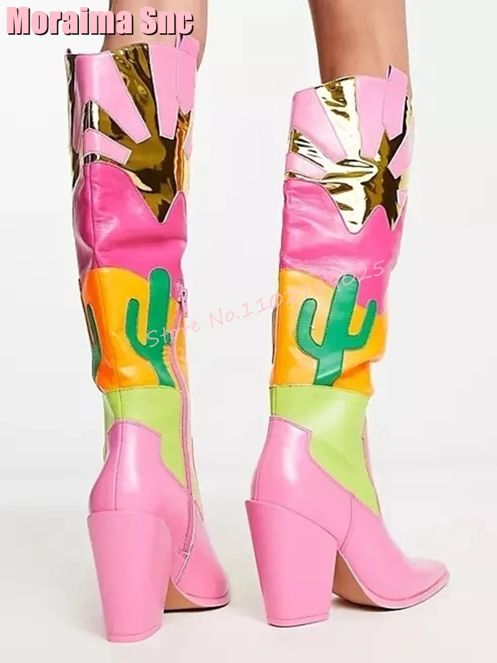Botas de tacón medio con punta - Ethnic Fashion Women reseña y precio