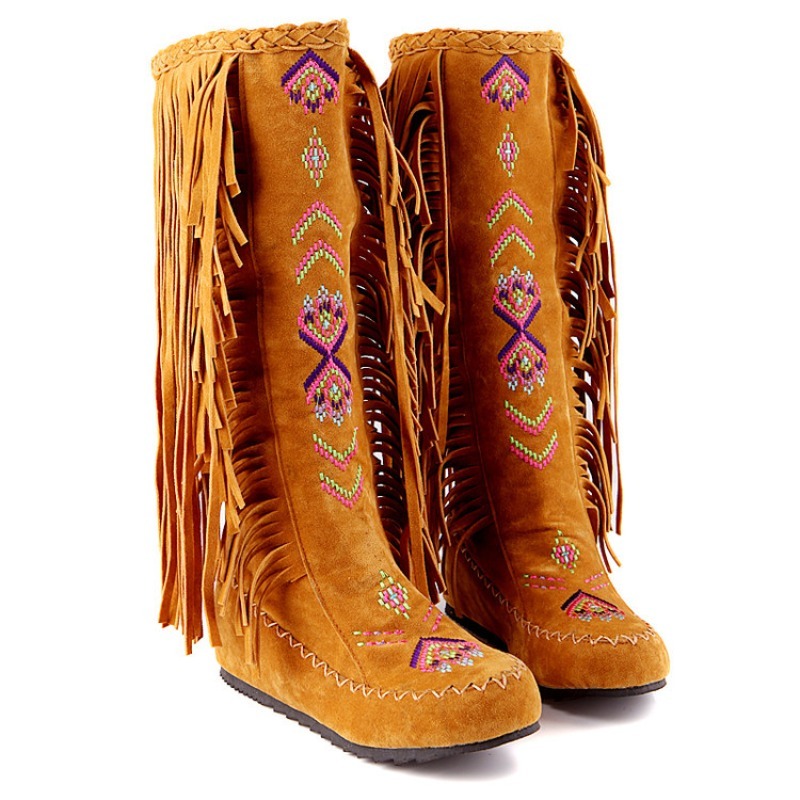Botas con Borlas, Bordado Hech - Ethnic Fashion Women reseña y precio