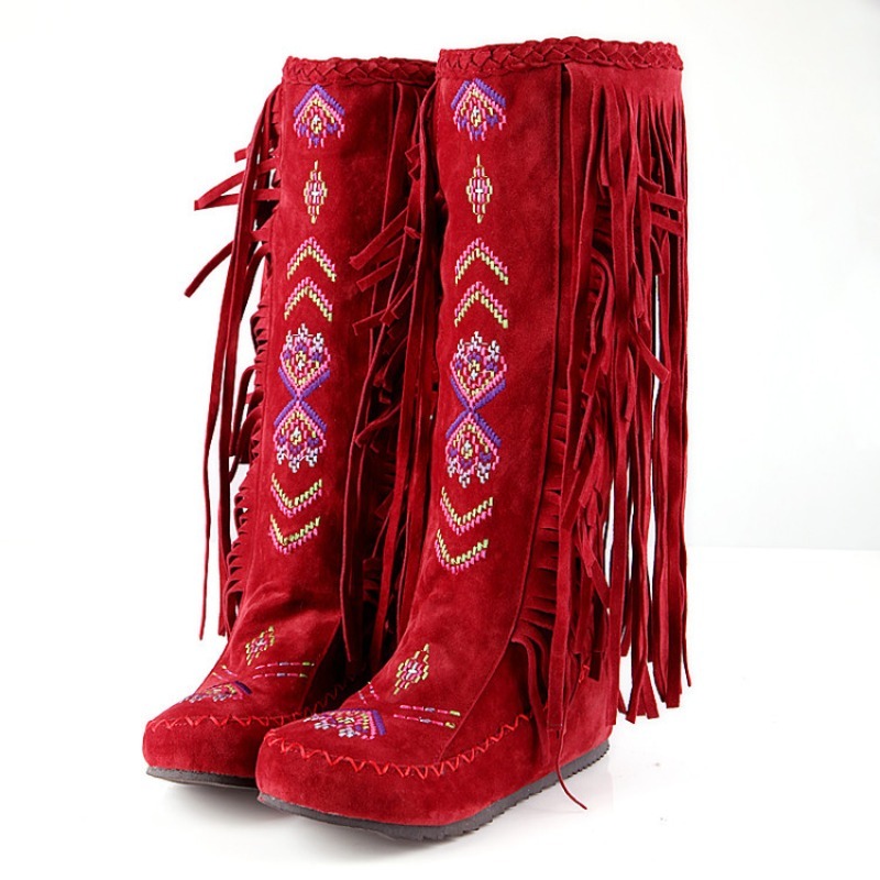 Botas con Borlas, Bordado Hech - Ethnic Fashion Women reseña y precio