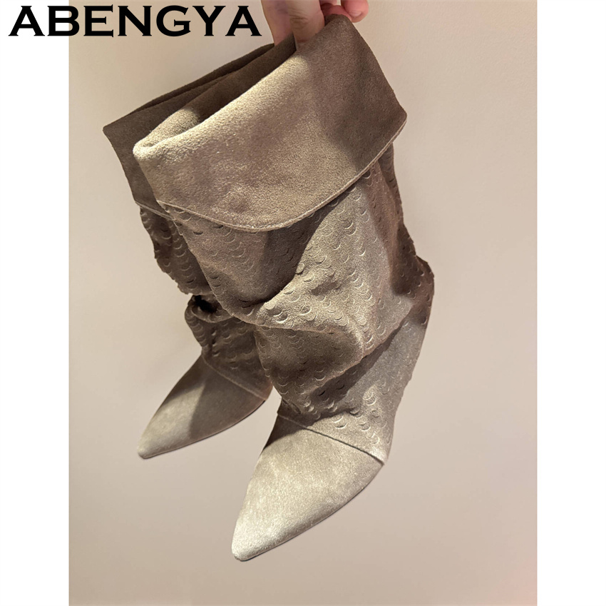 Botas cortas de media pantorri - Ethnic Fashion Women reseña y precio