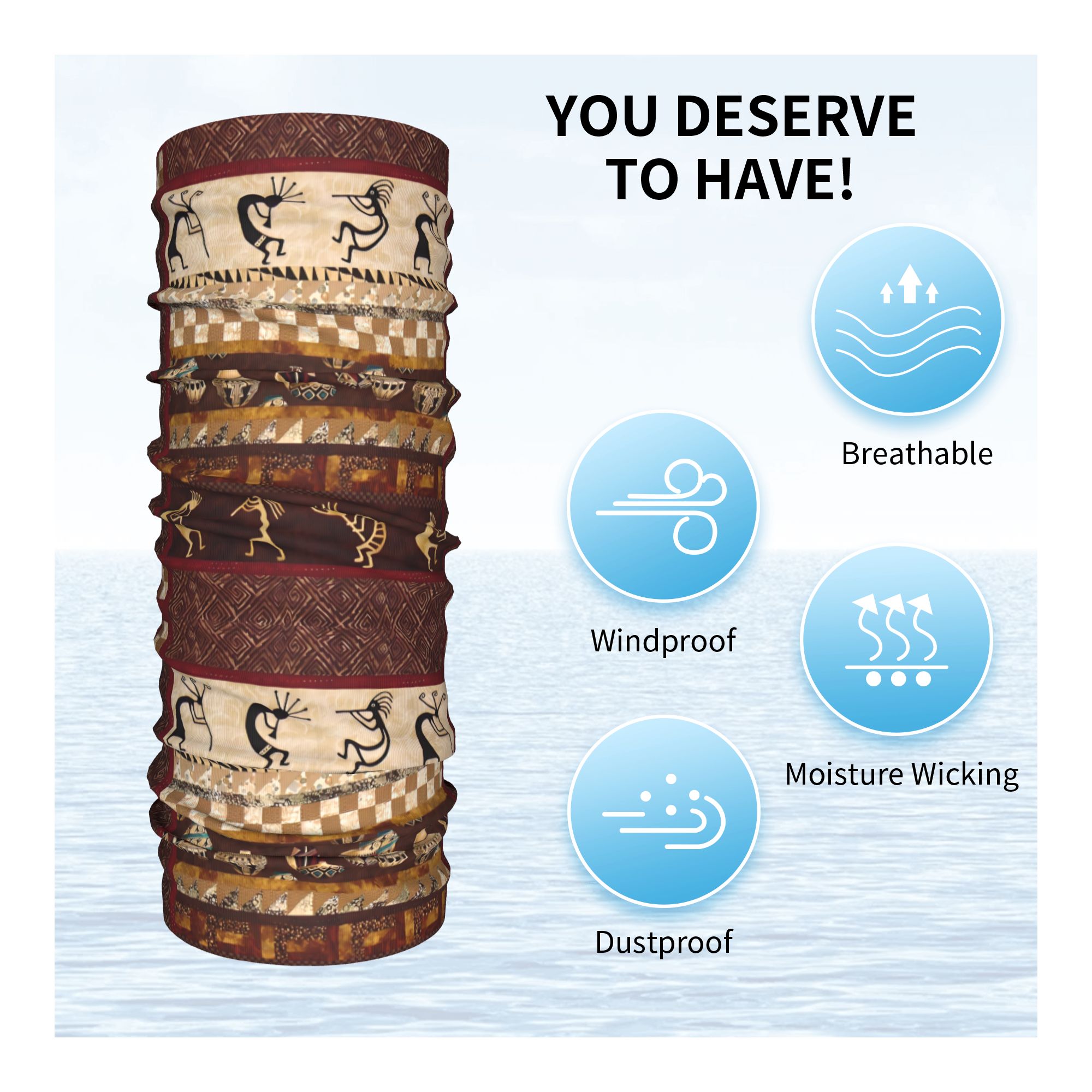 Custom Kokopelli Winter Headba - Ethnic Fashion Design reseña y precio