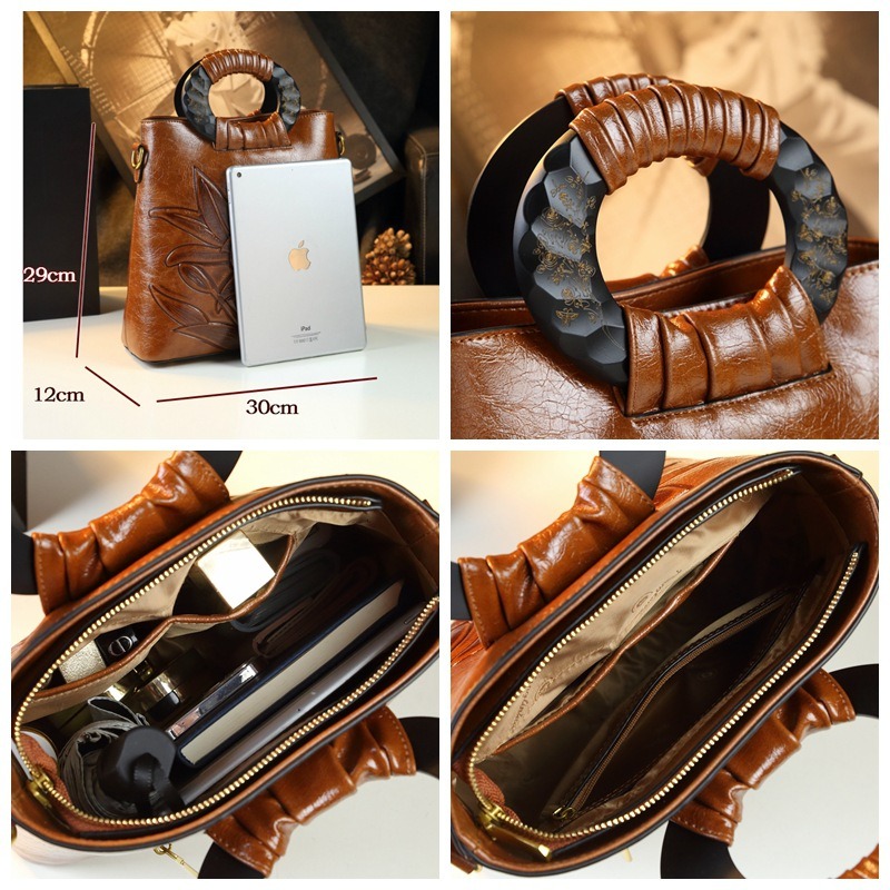 Bolso de Mujer de Cuero Estilo - New Ethnic Fashion reseña y precio