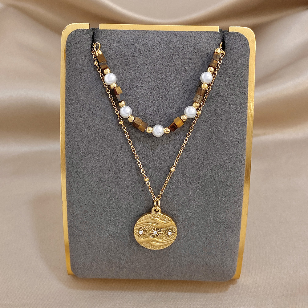 Collar de Perlas de Ojo de Tig - Ethnic Fashion Co In reseña y precio