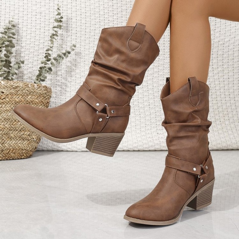 Botas De media pantorrilla par - Ethnic Fashion Women reseña y precio