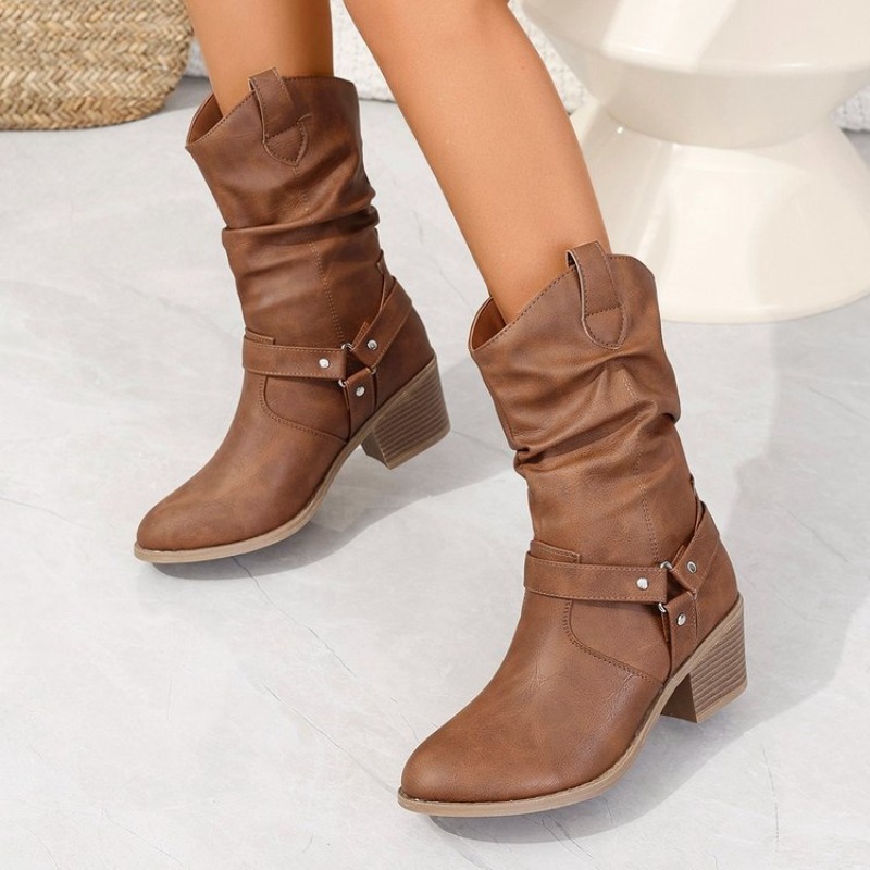 Botas De media pantorrilla par - Ethnic Fashion Women reseña y precio